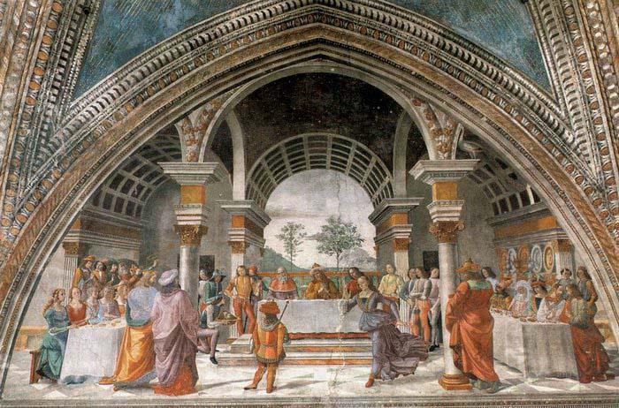 GHIRLANDAIO, Domenico Herod-s Banquet china oil painting image